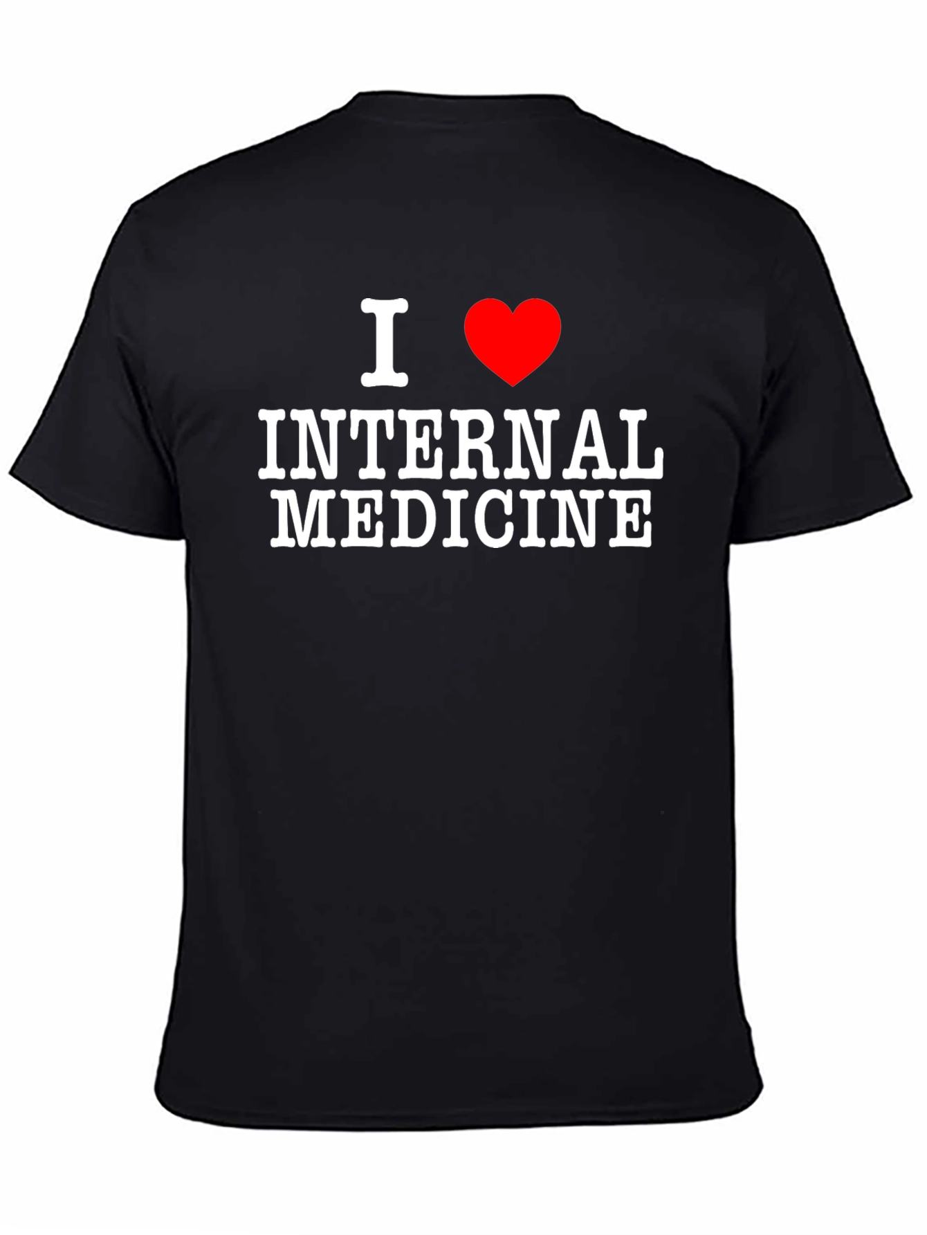 I Love Internal Medicine T-Shirt - Black