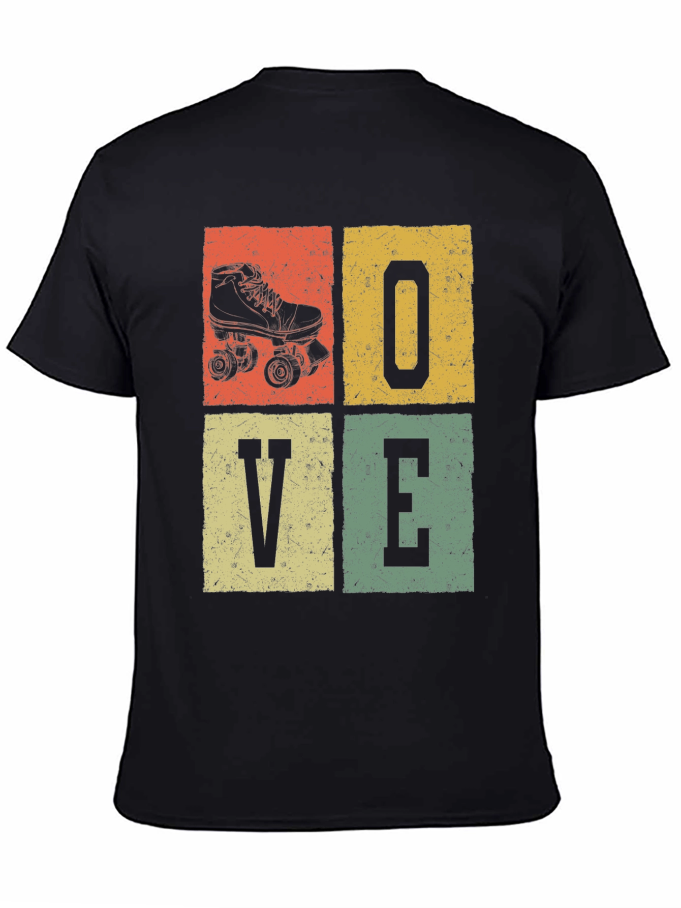 Retro Roller Skate LOVE Graphic Tee