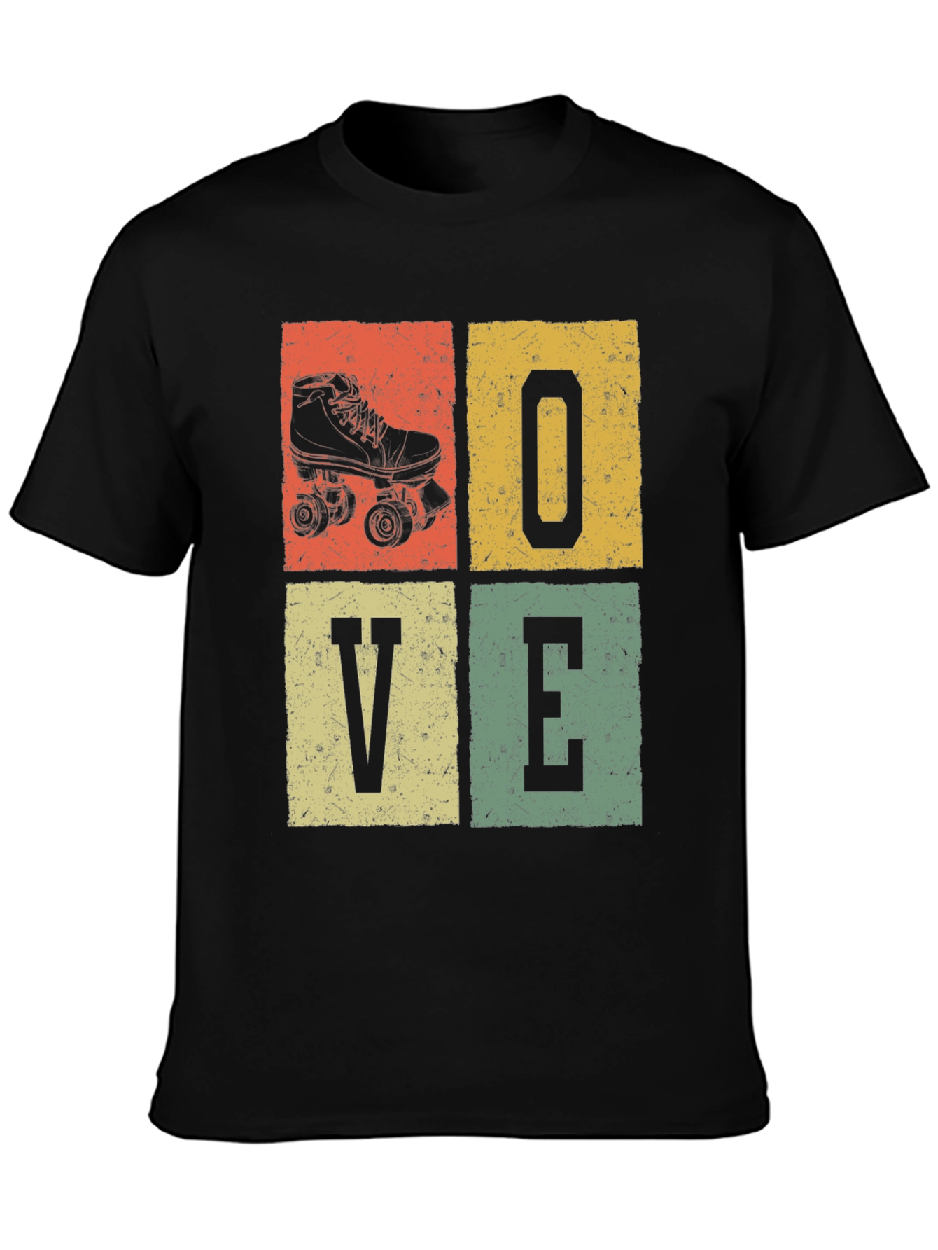 Retro Roller Skate LOVE Graphic Tee