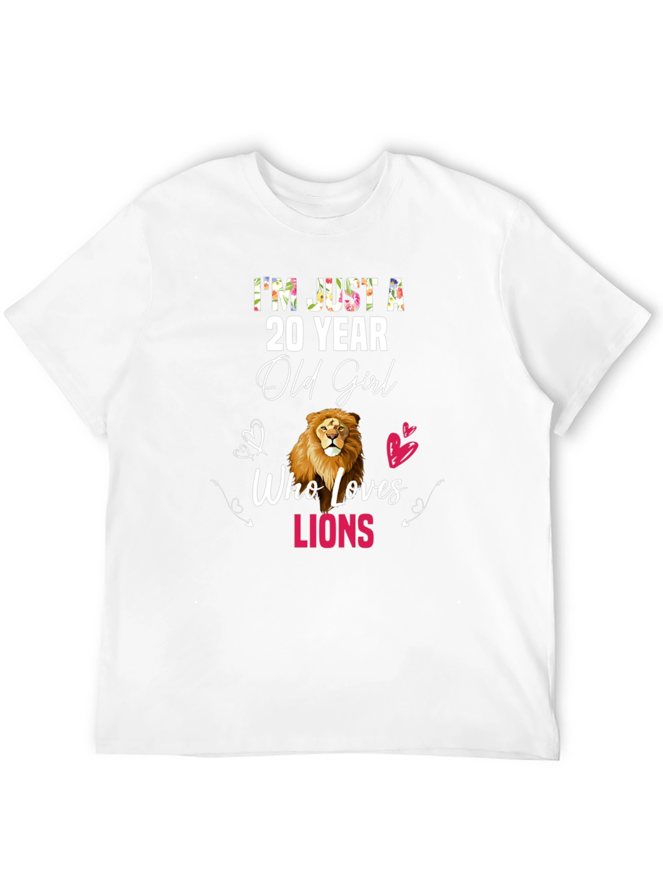 20 Year Old Girl Lion Lover T-Shirt