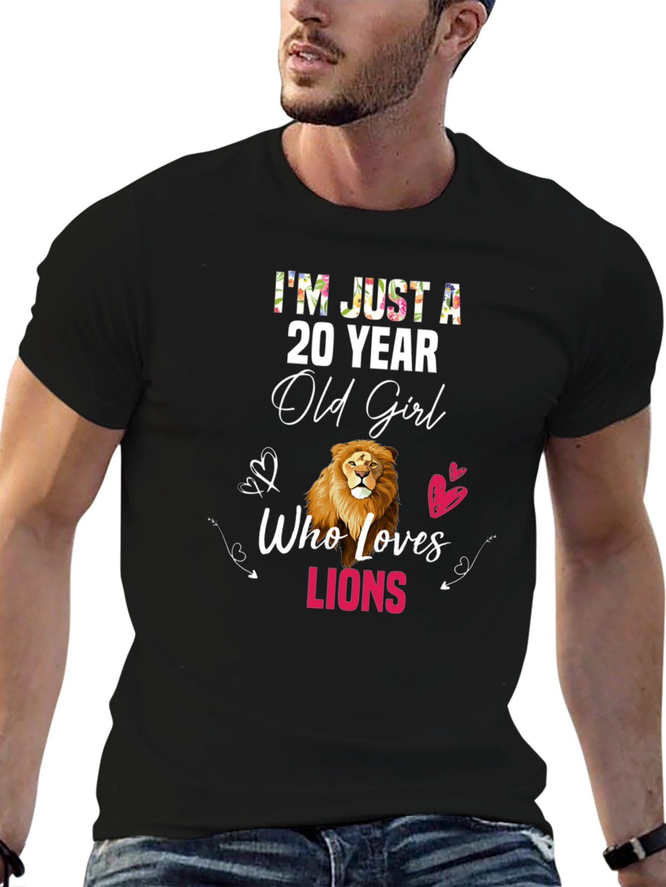 20 Year Old Girl Lion Lover T-Shirt