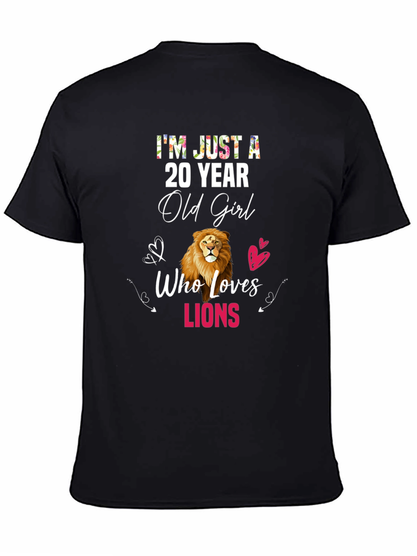 20 Year Old Girl Lion Lover T-Shirt