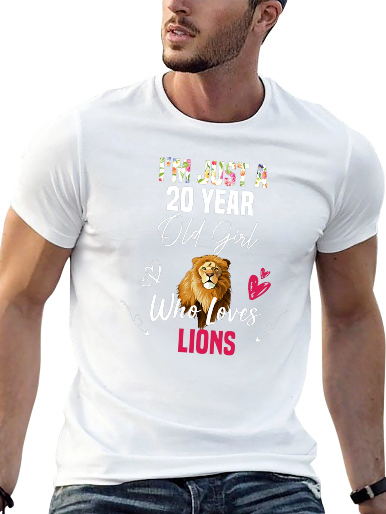 20 Year Old Girl Lion Lover T-Shirt