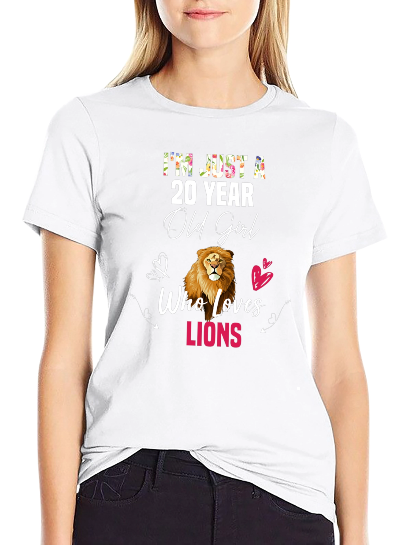 20 Year Old Girl Lion Lover T-Shirt
