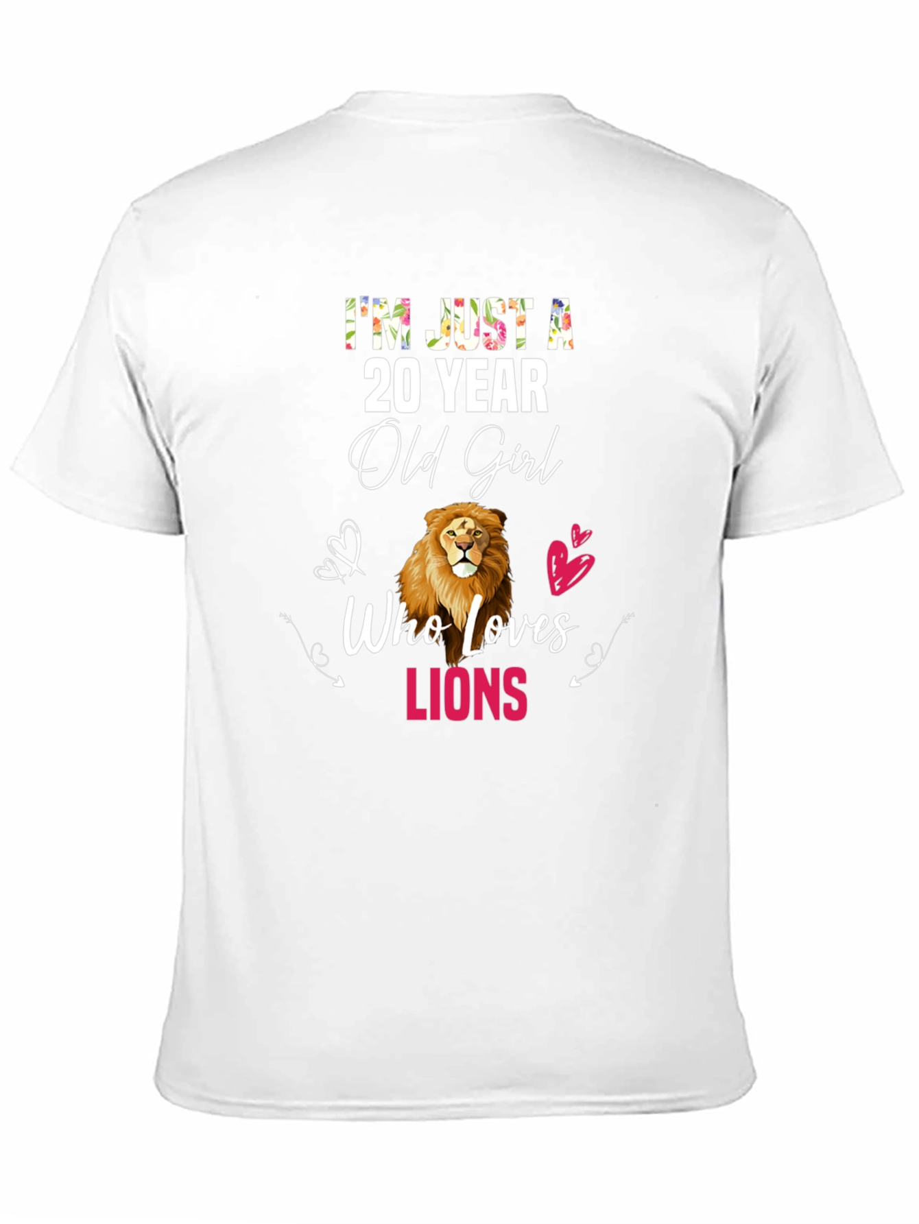20 Year Old Girl Lion Lover T-Shirt