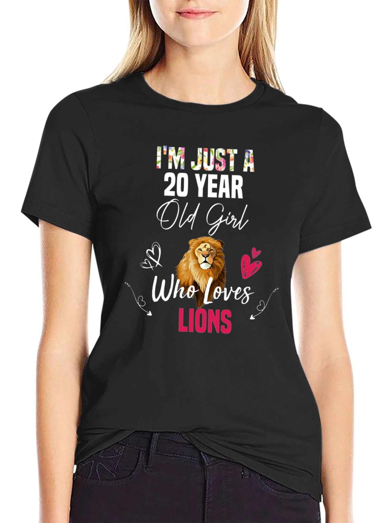 20 Year Old Girl Lion Lover T-Shirt