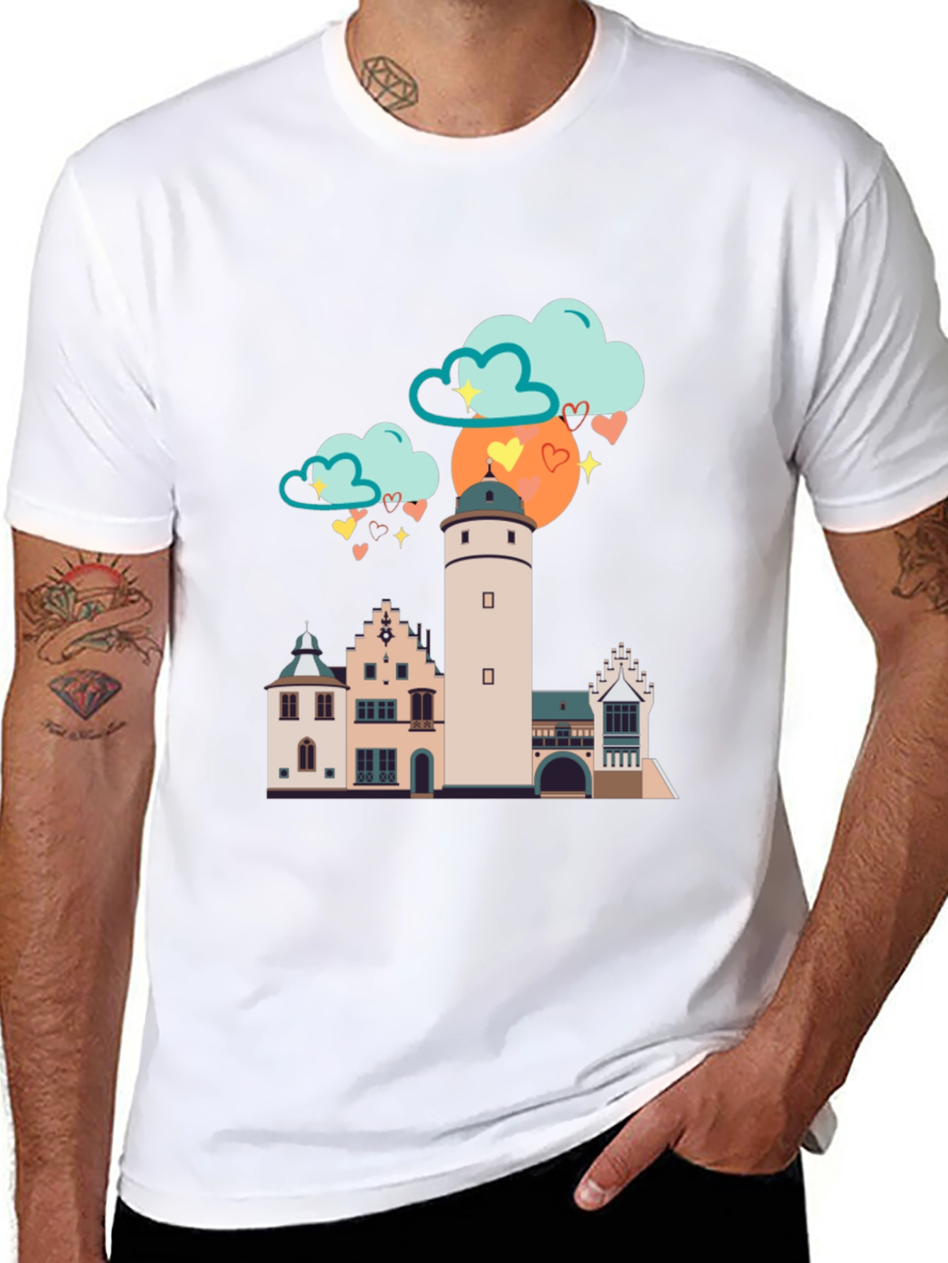 Cityscape Graphic T-Shirt - Stylish Unisex Tee