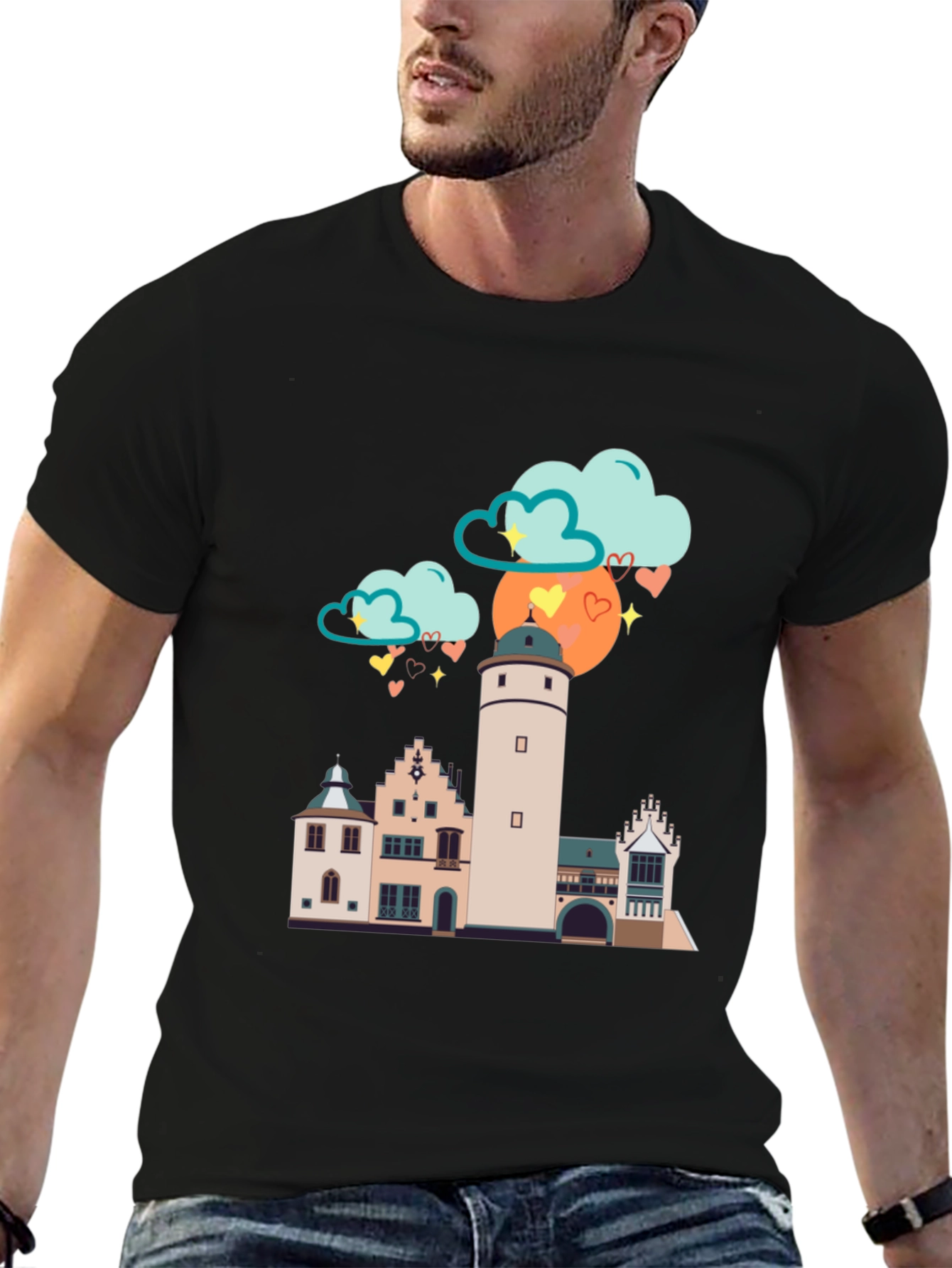 Cityscape Graphic T-Shirt - Stylish Unisex Tee