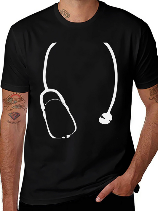 Doctor Stethoscope Graphic T-Shirt - Medical Profession Tee