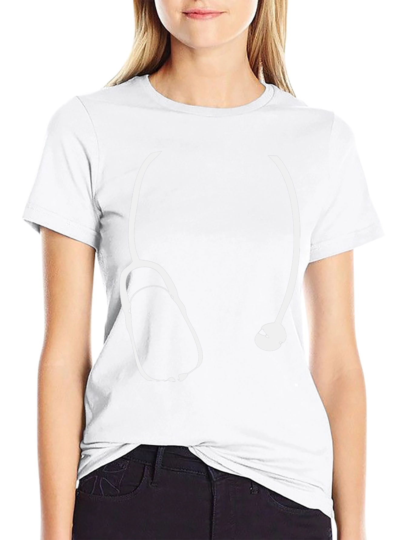 Doctor Stethoscope Graphic T-Shirt - Medical Profession Tee