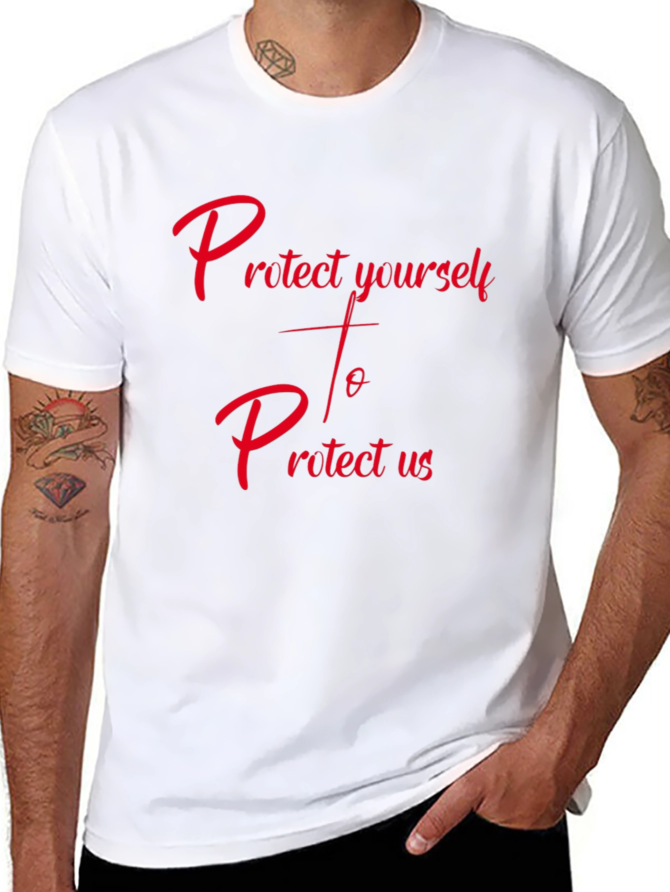 Protect Yourself T-Shirt - Trendy Graphic Tee