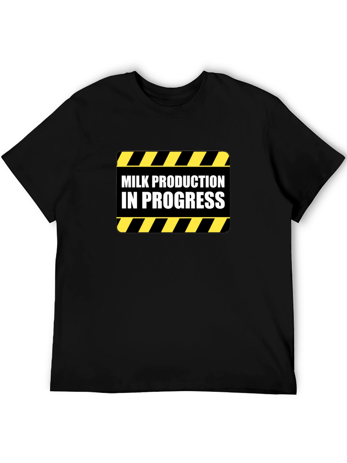 Milk Production In Progress Funny Graphic Tee