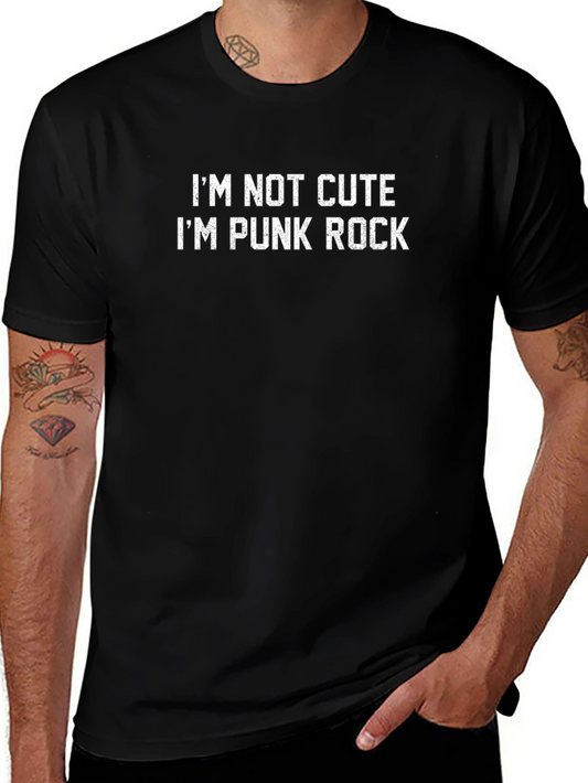Im Not Cute Im Punk Rock Graphic T-Shirt