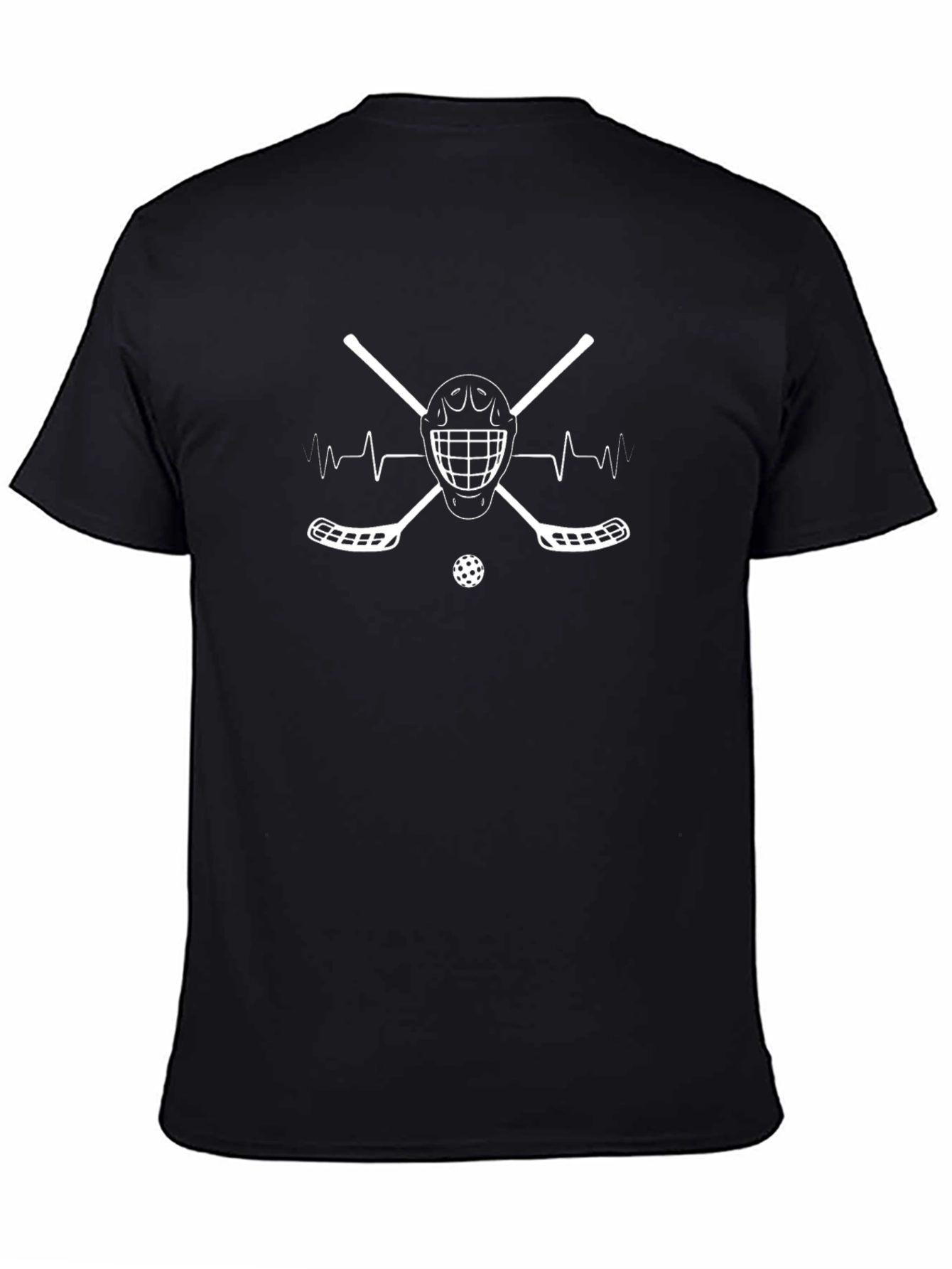 Hockey Heartbeat T-Shirt - Black