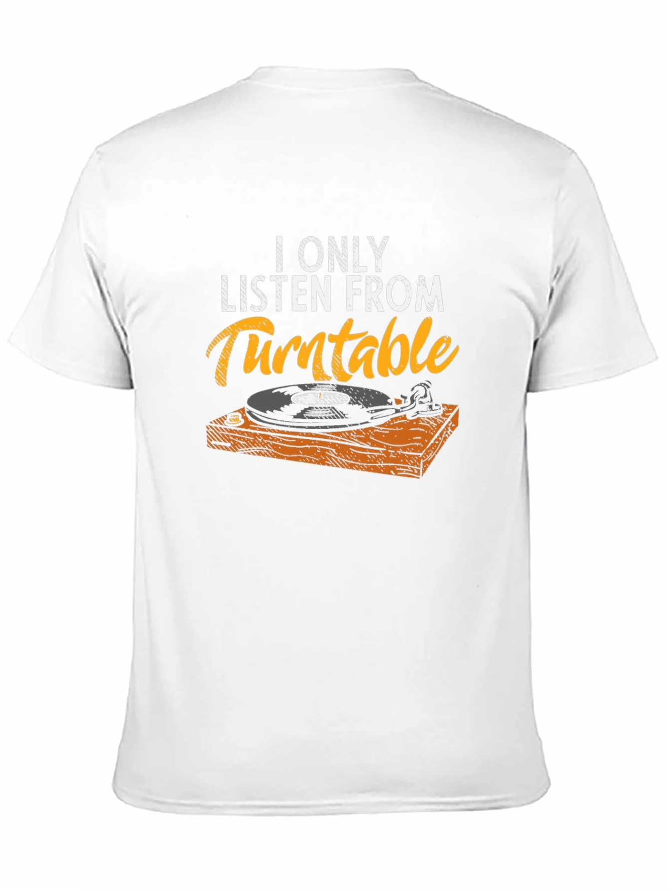 Turntable Music Lover Graphic Tee - Retro Style