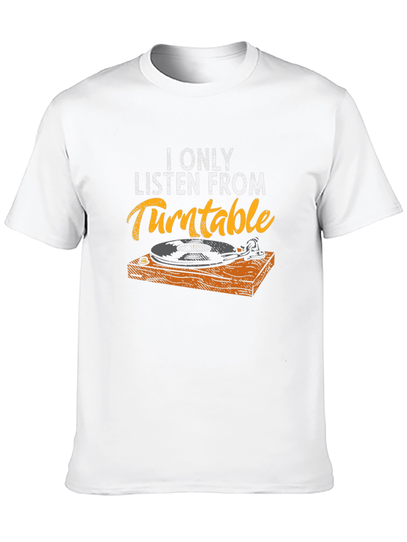 Turntable Music Lover Graphic Tee - Retro Style