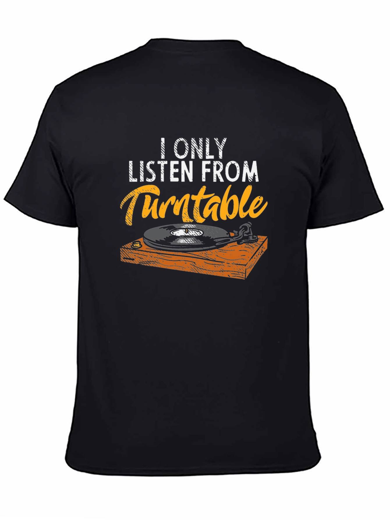 Turntable Music Lover Graphic Tee - Retro Style