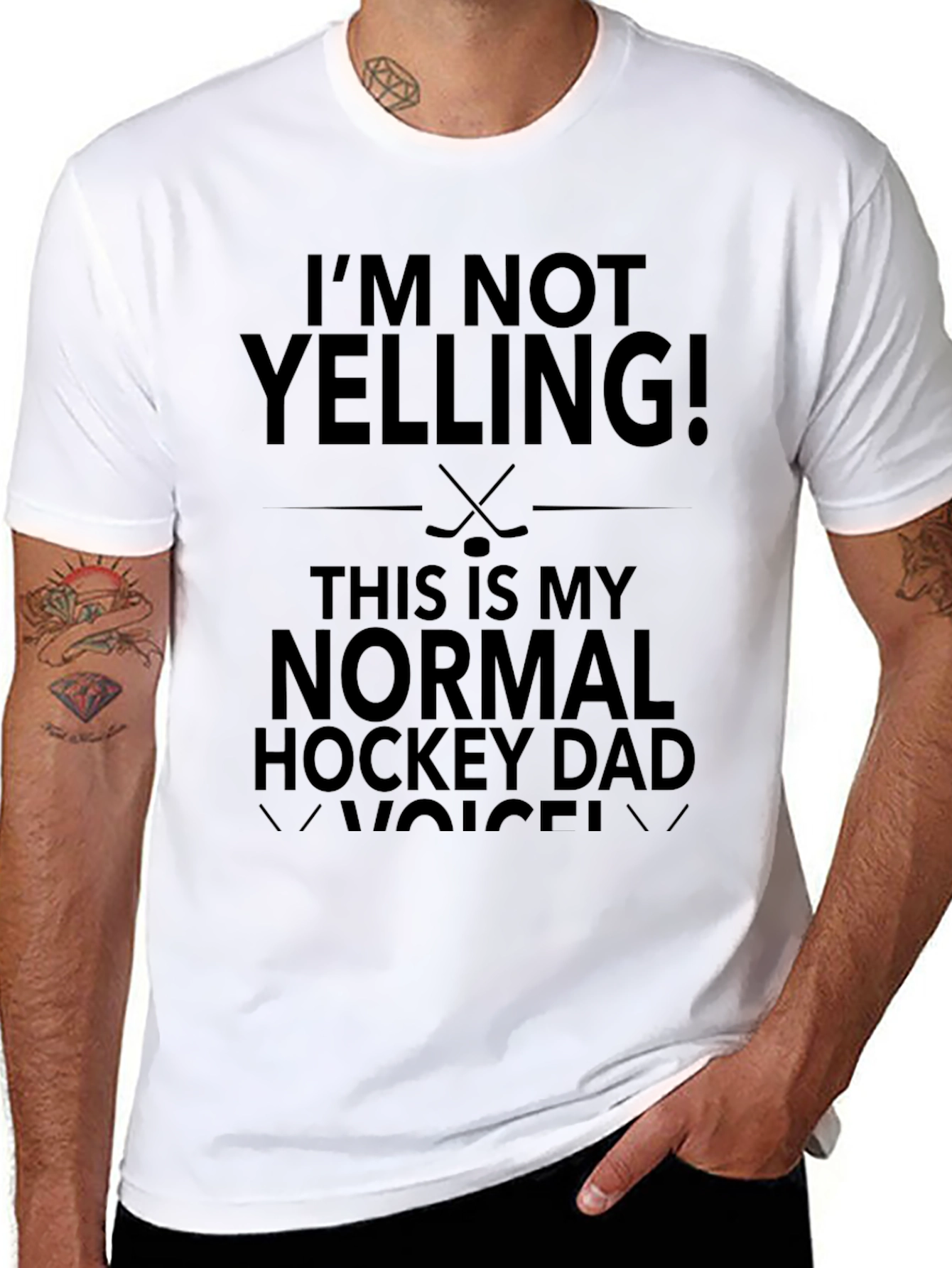 Im Not Yelling Hockey Dad T-Shirt