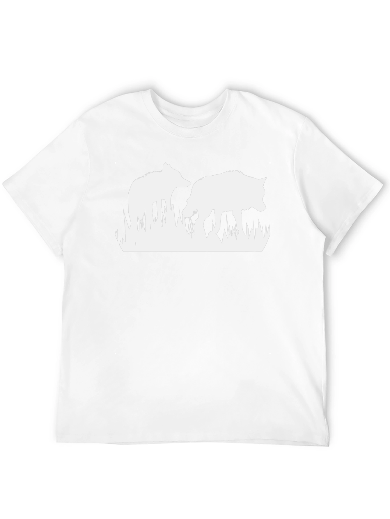 Wildlife Wolves Graphic T-Shirt - Black