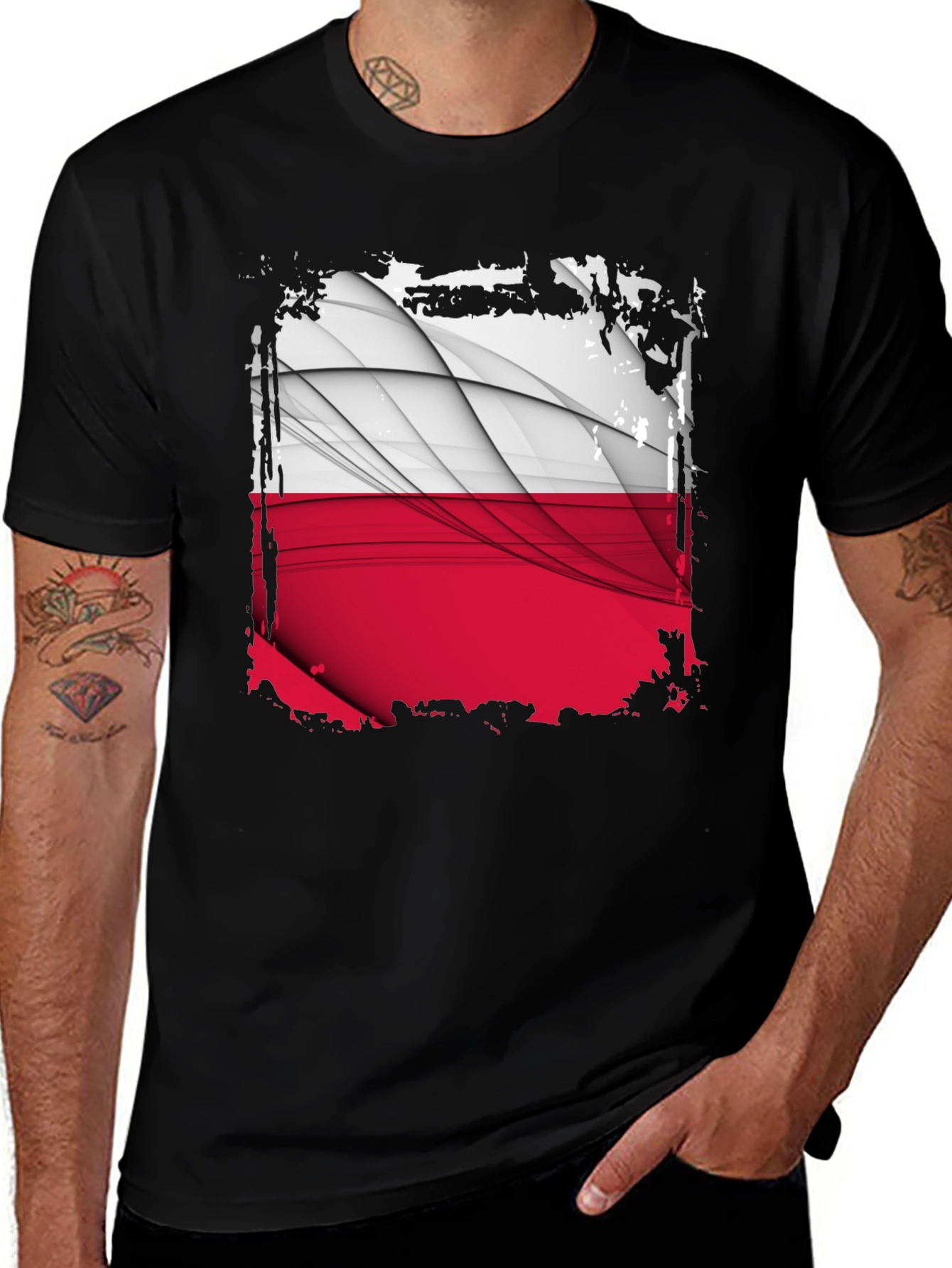 Poland Flag Graphic T-Shirt