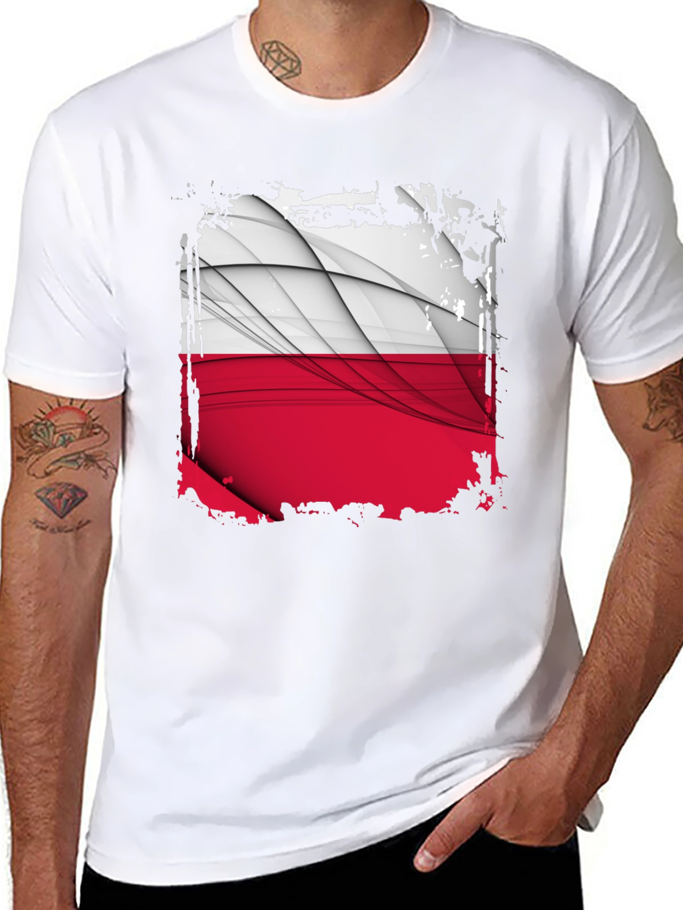 Poland Flag Graphic T-Shirt