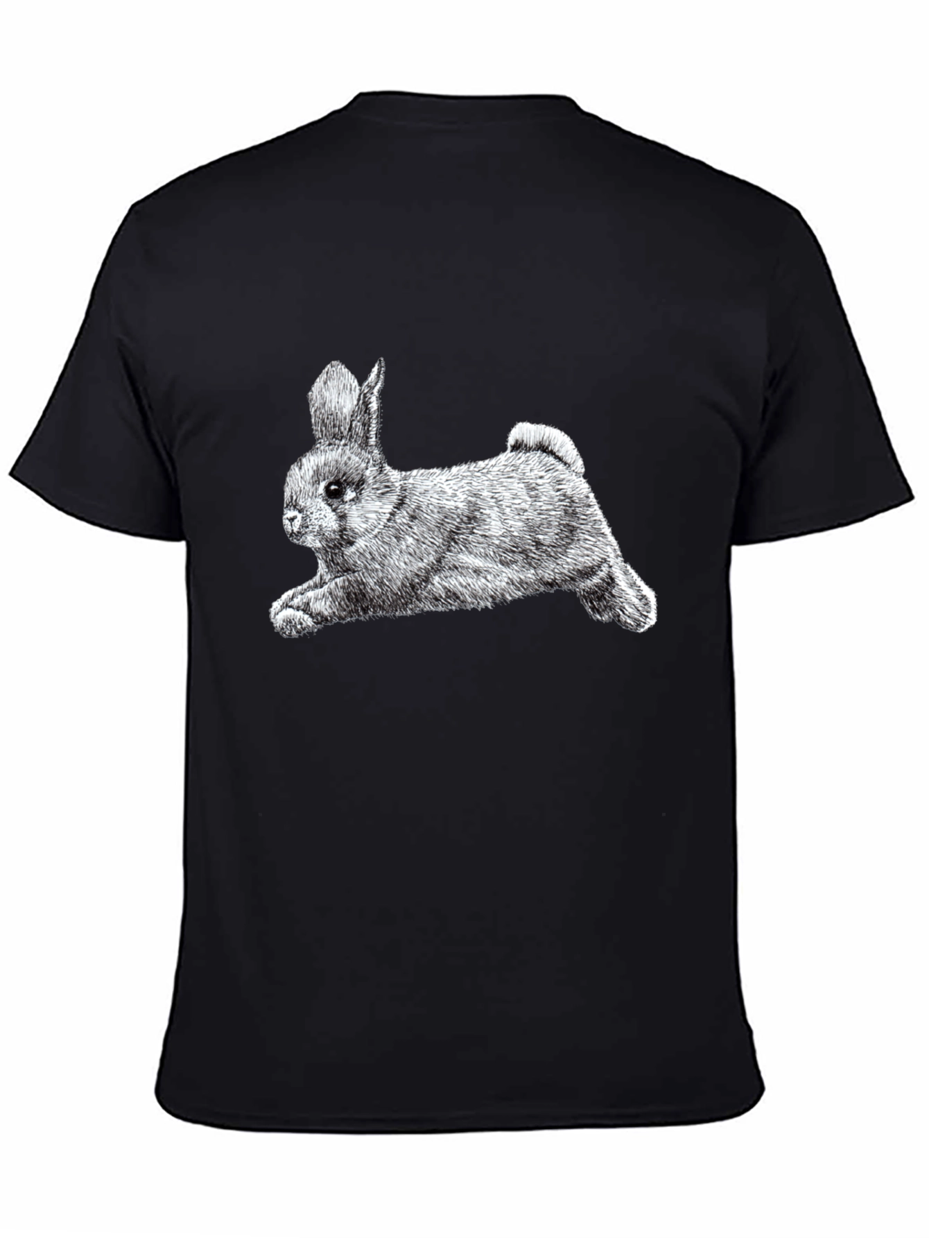 Bunny Graphic Tee - Classic Black Cotton