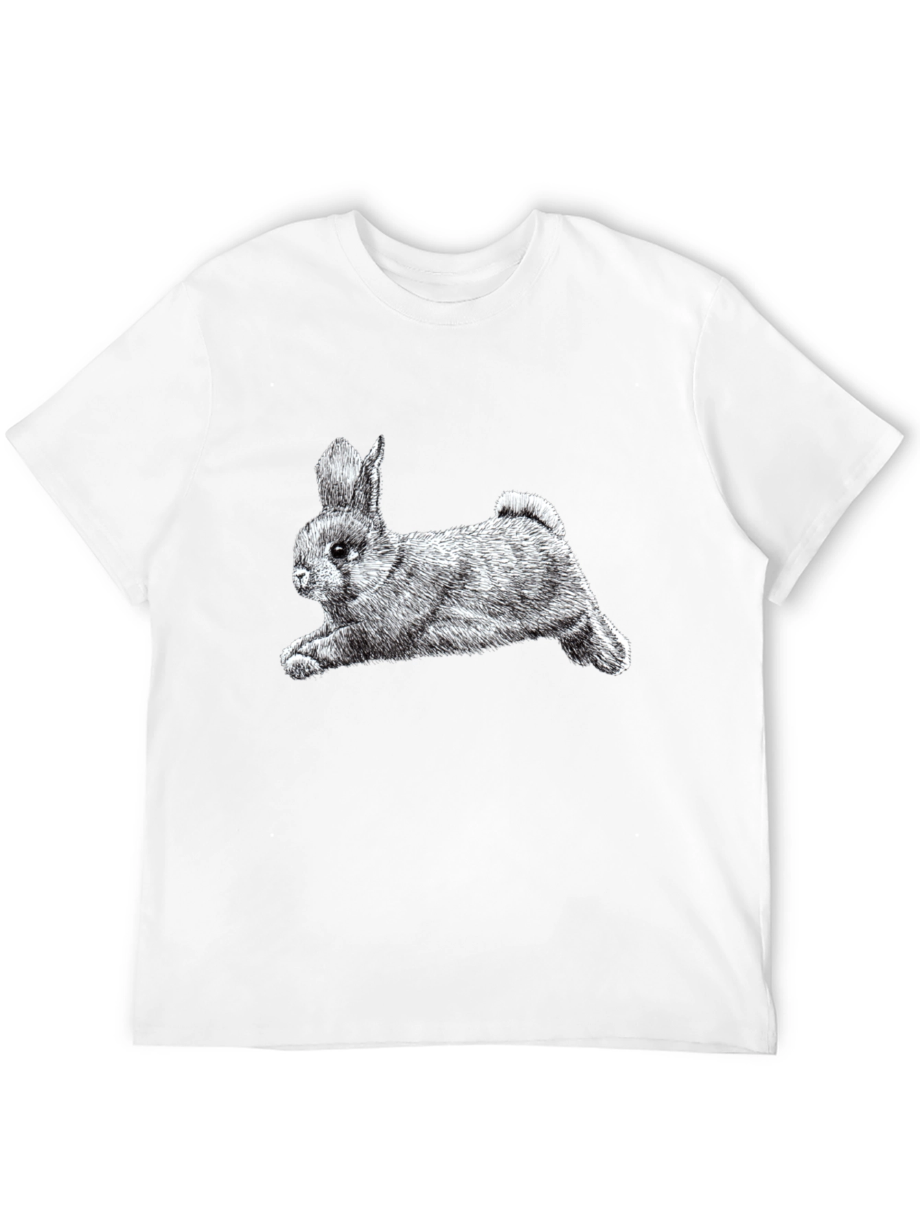 Bunny Graphic Tee - Classic Black Cotton
