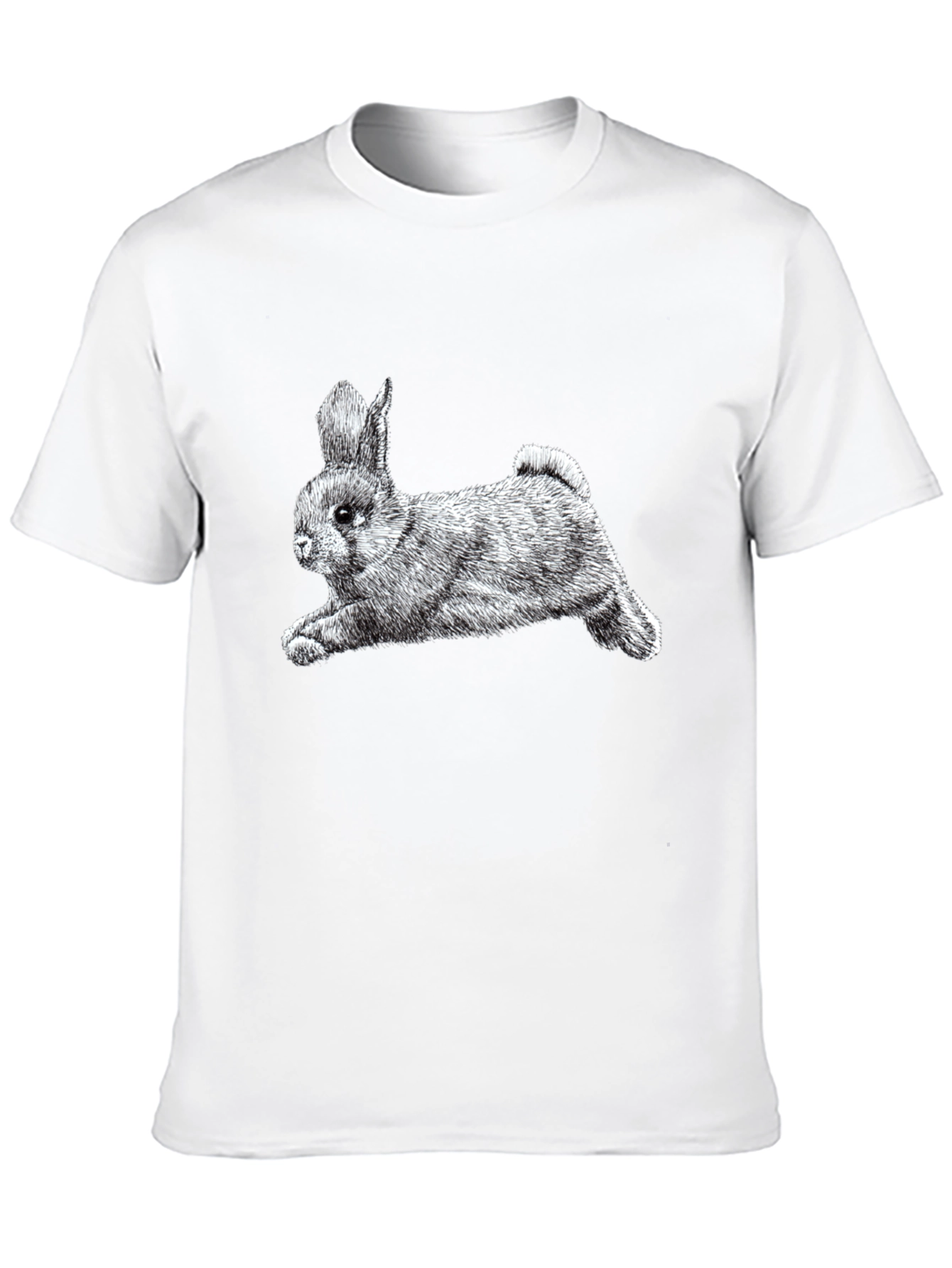 Bunny Graphic Tee - Classic Black Cotton