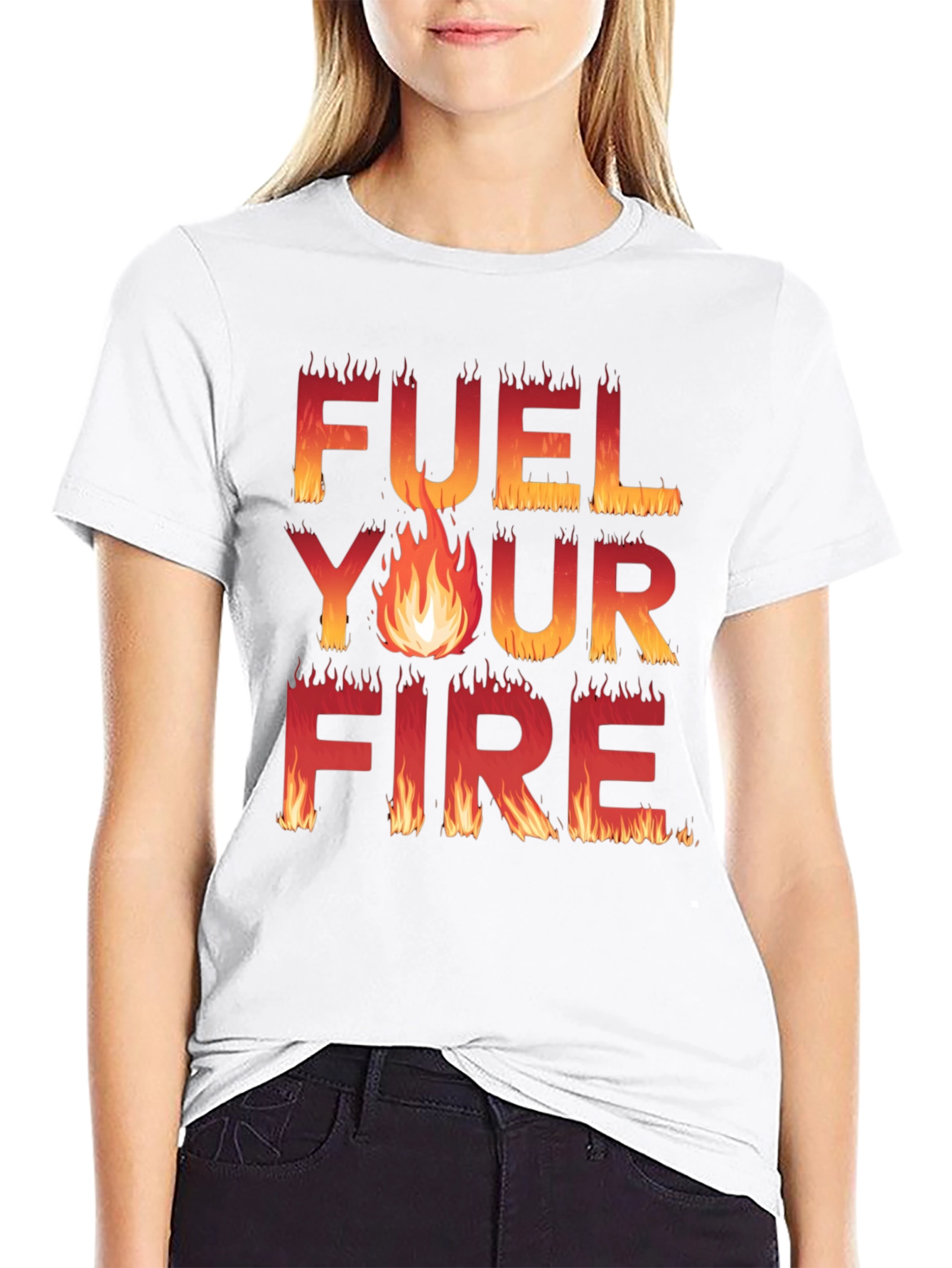 Fuel Your Fire Graphic Tee - Bold Statement Shirt