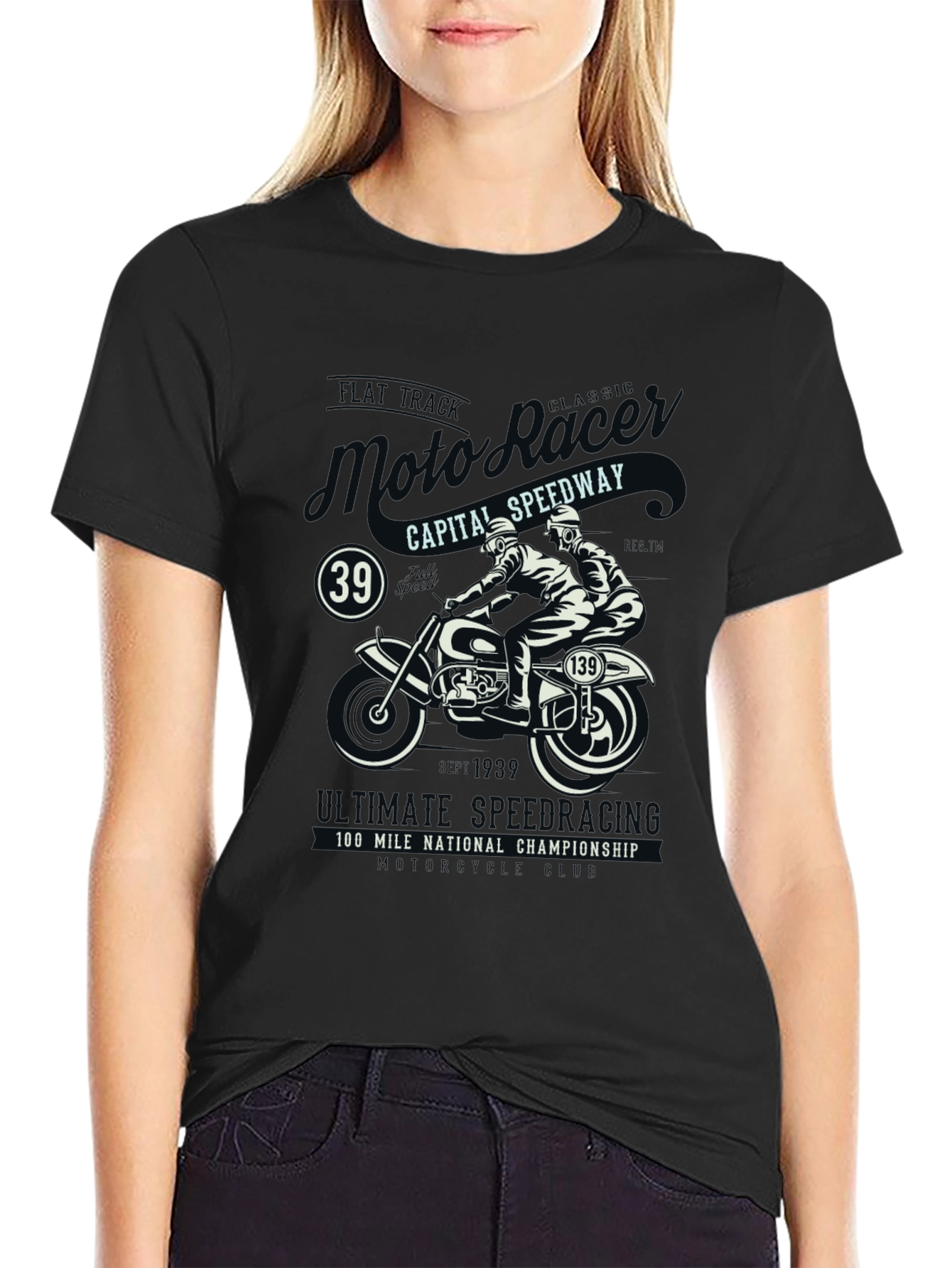 Moto Racing T-Shirt: Classic Speedway Style