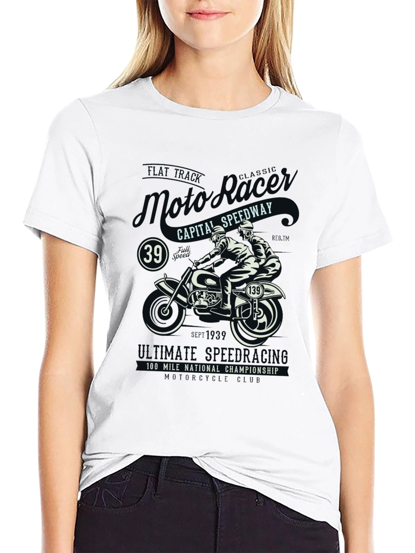 Moto Racing T-Shirt: Classic Speedway Style