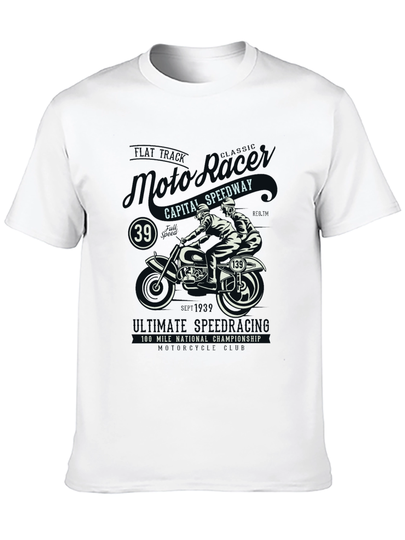 Moto Racing T-Shirt: Classic Speedway Style
