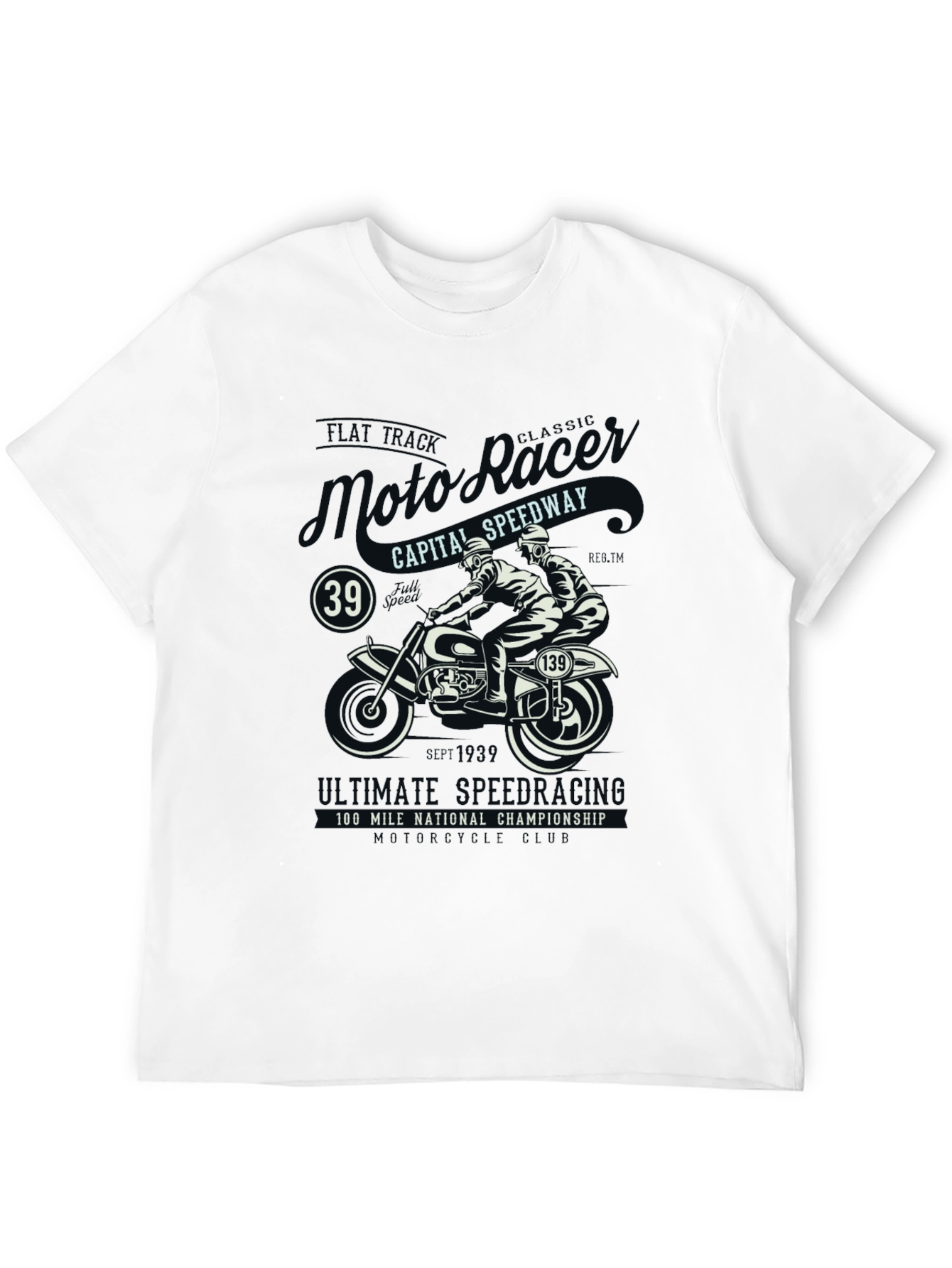 Moto Racing T-Shirt: Classic Speedway Style