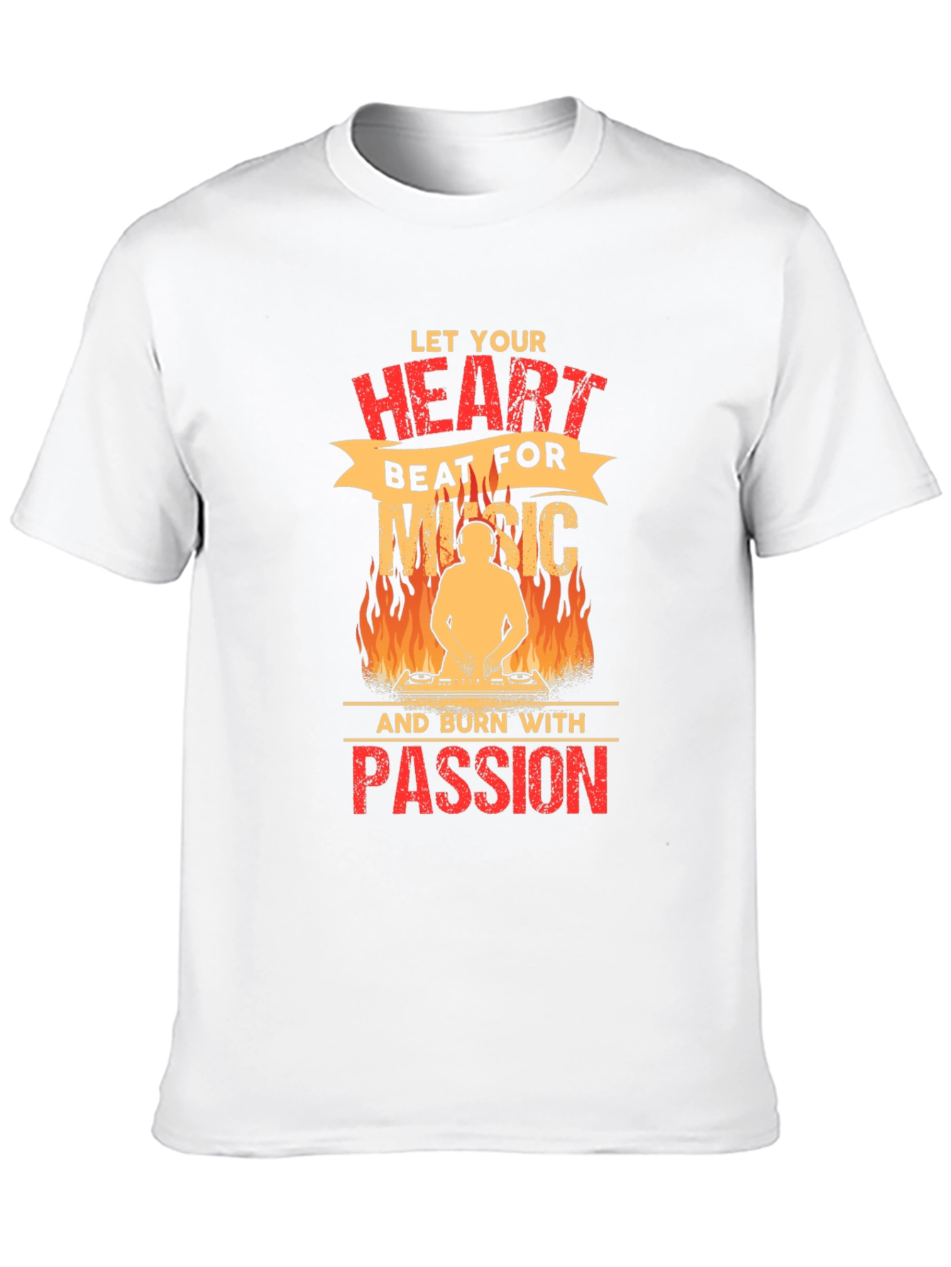 Let Your Heart Beat for Music T-Shirt