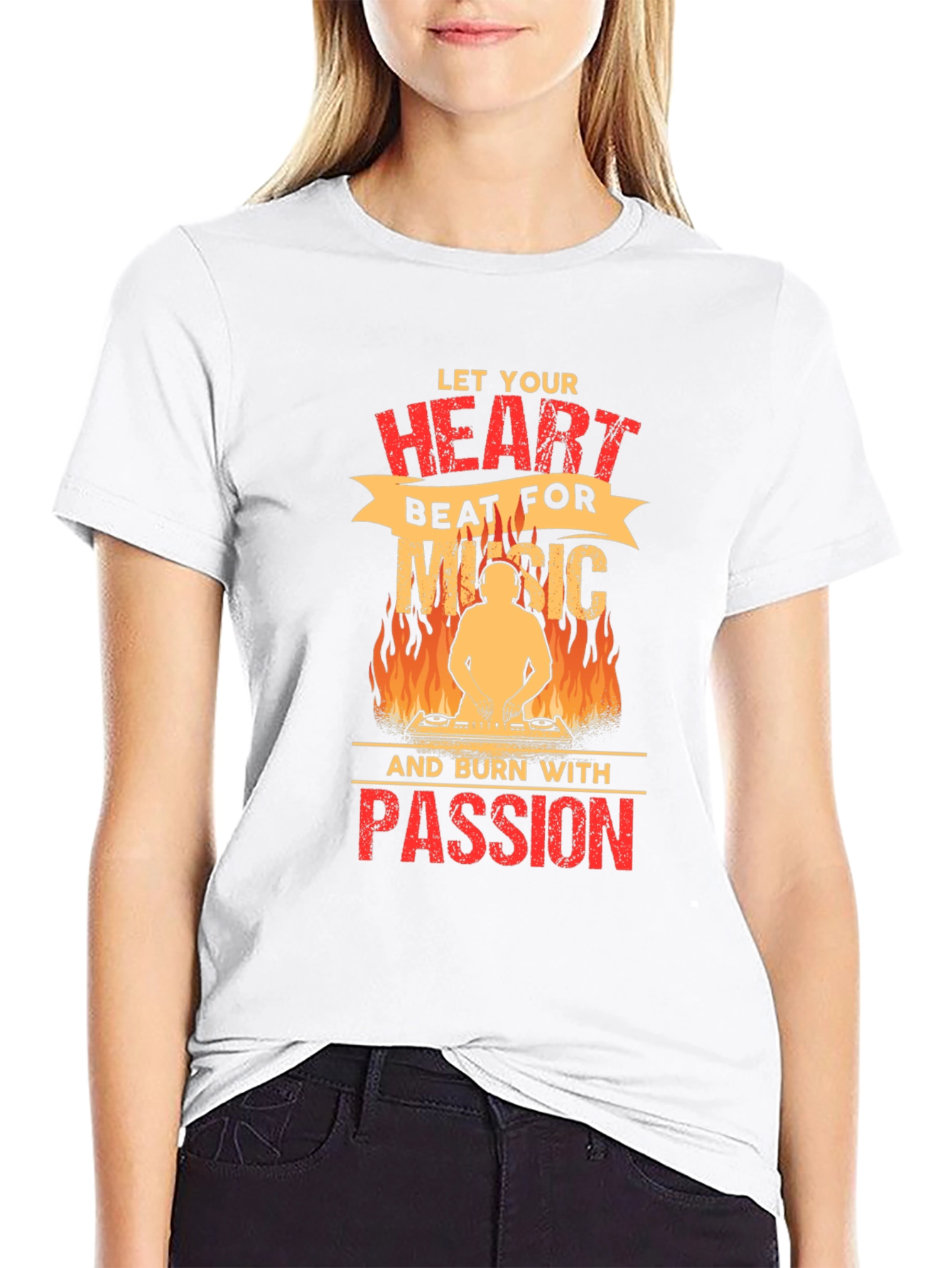 Let Your Heart Beat for Music T-Shirt