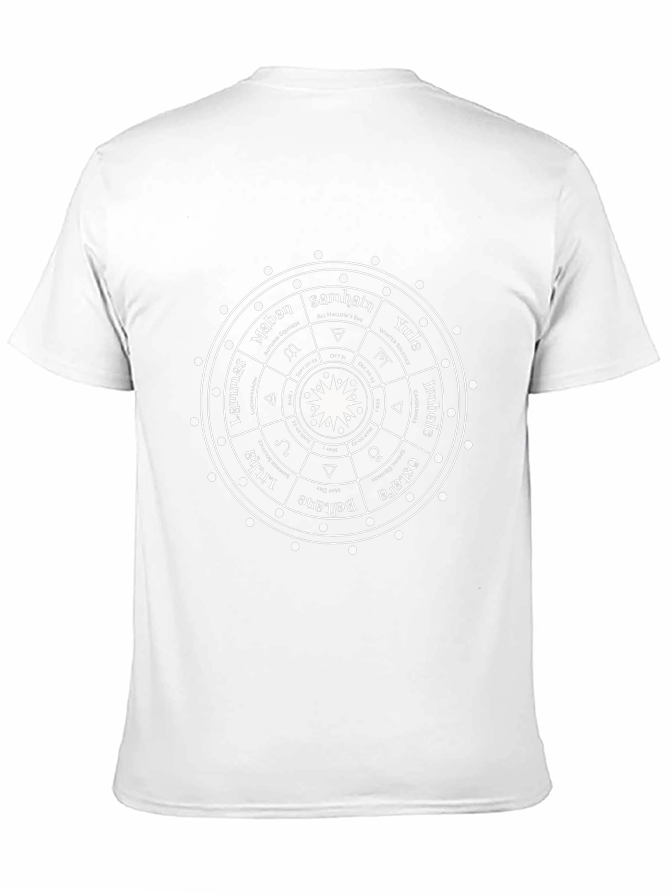 Wiccan Wheel of the Year Black T-Shirt