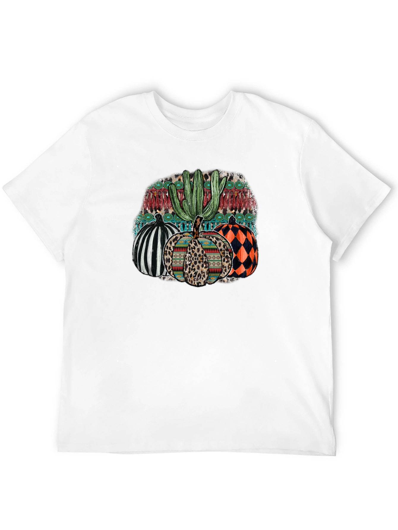 Western Pumpkin Cactus Graphic Tee