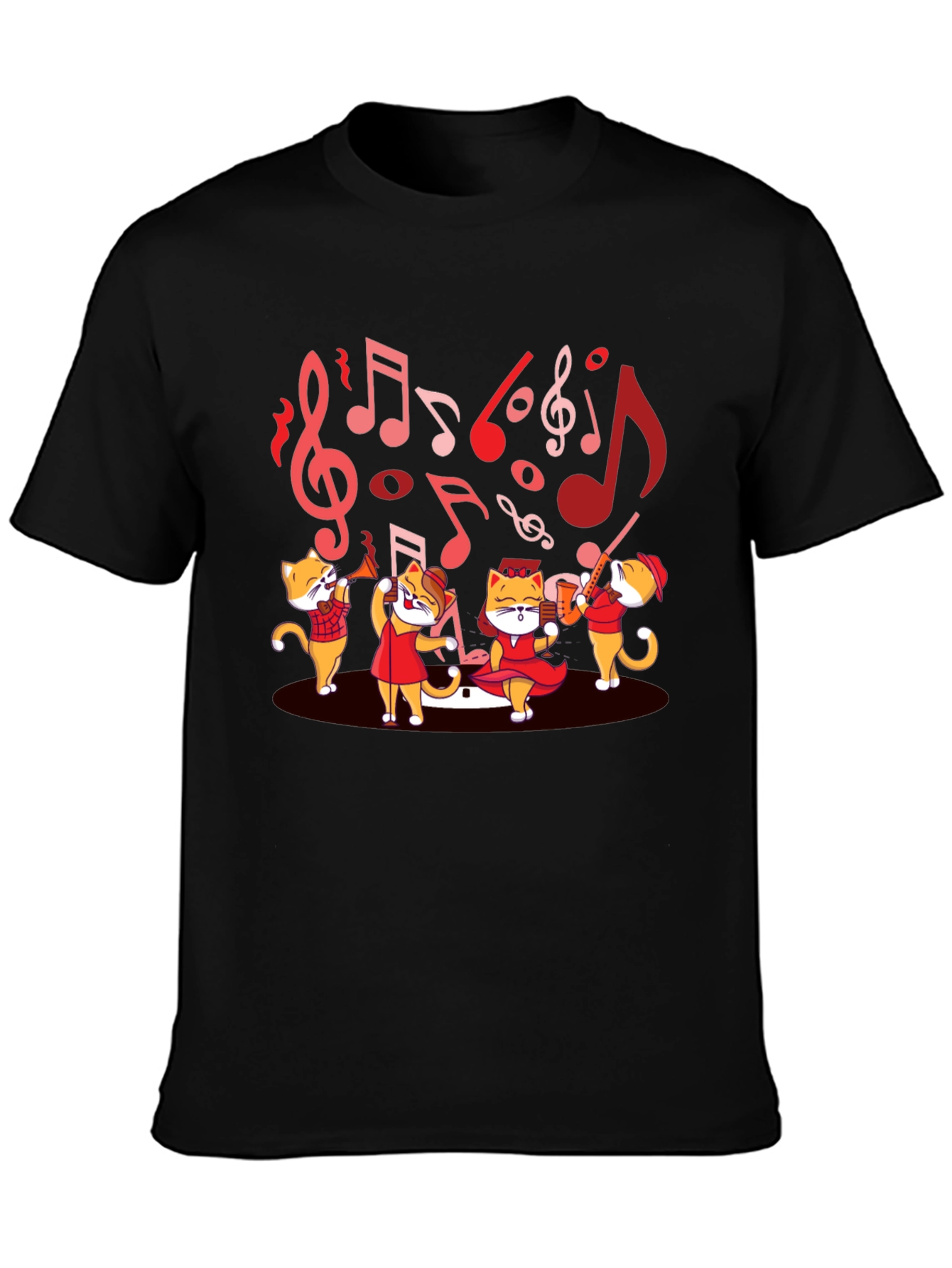 Musical Cats T-Shirt - Band Design Tee
