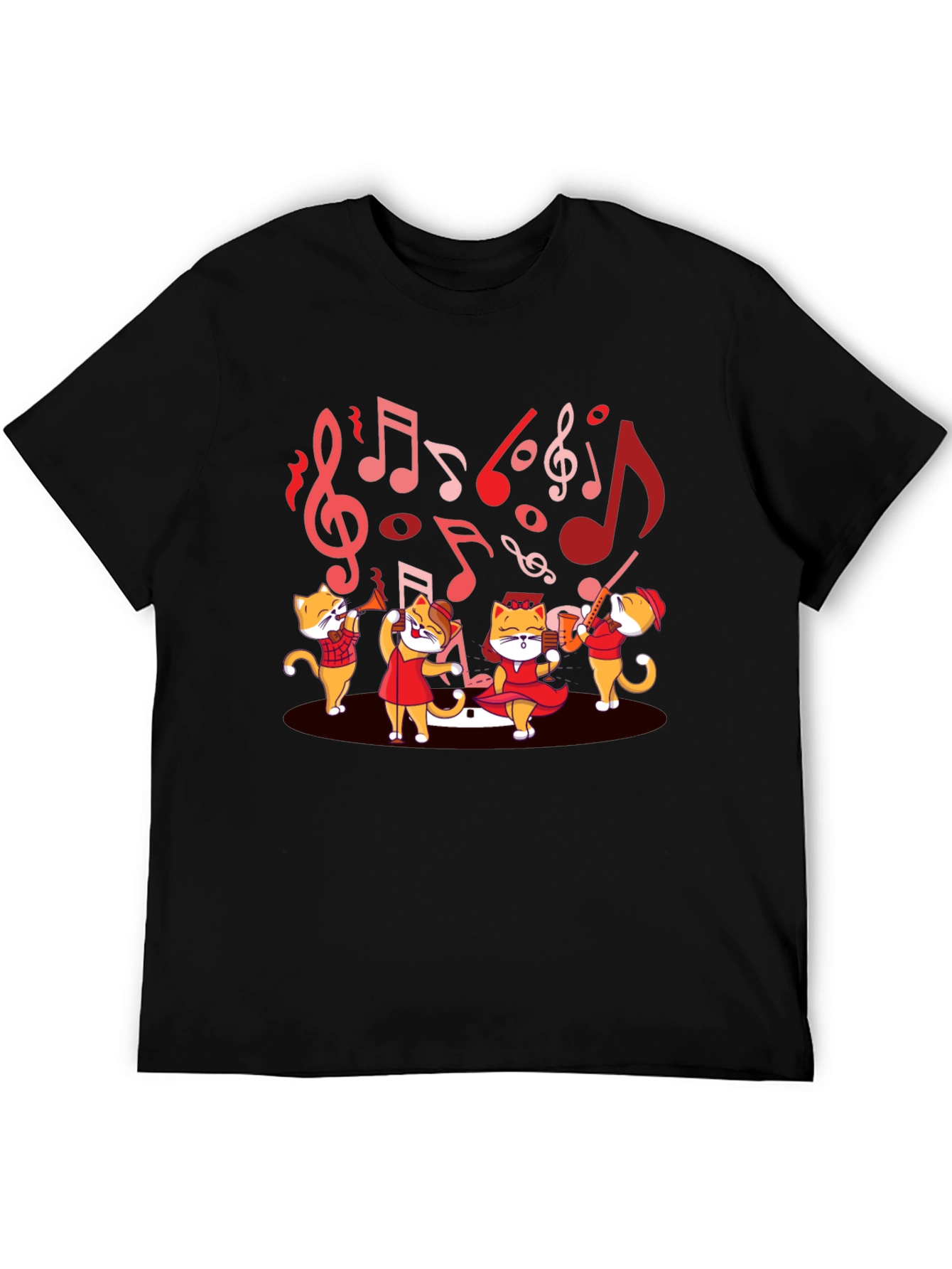 Musical Cats T-Shirt - Band Design Tee