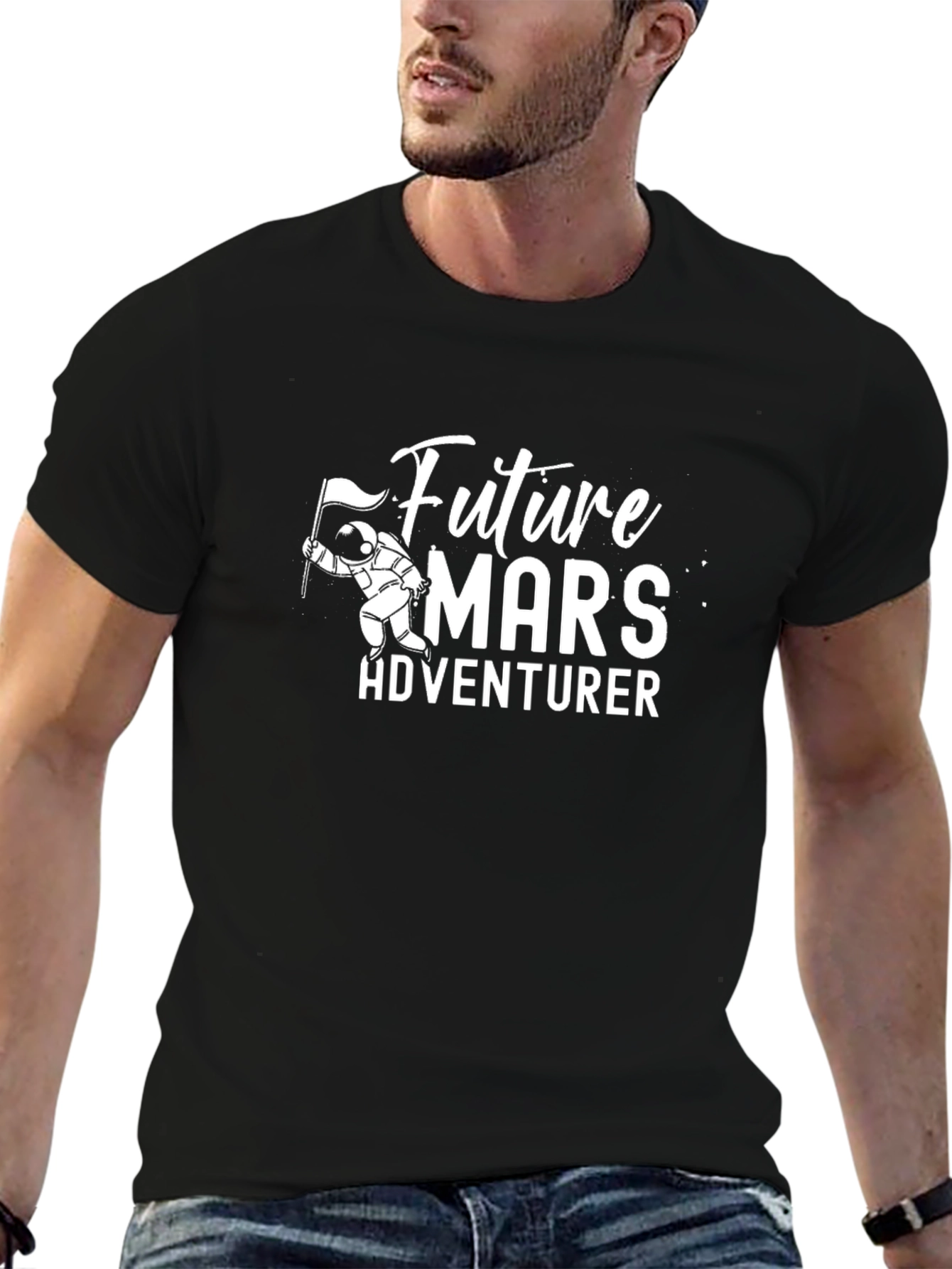 Future Mars Adventurer Black T-Shirt