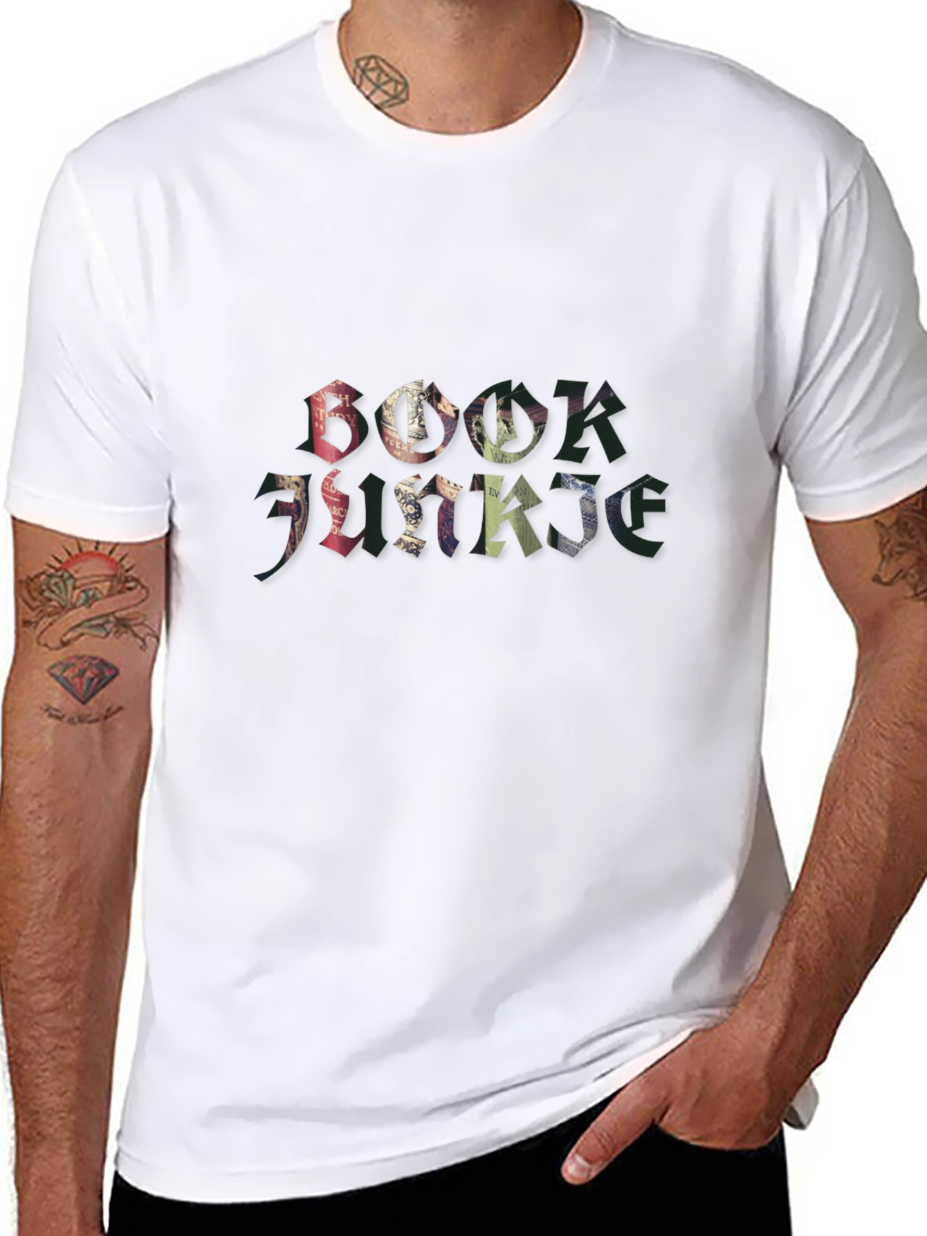 Book Junkie Graphic Tee - Black T-Shirt
