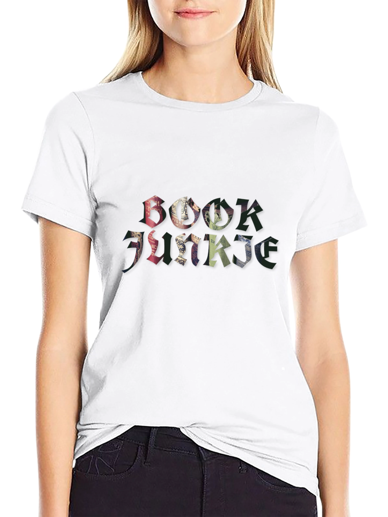 Book Junkie Graphic Tee - Black T-Shirt