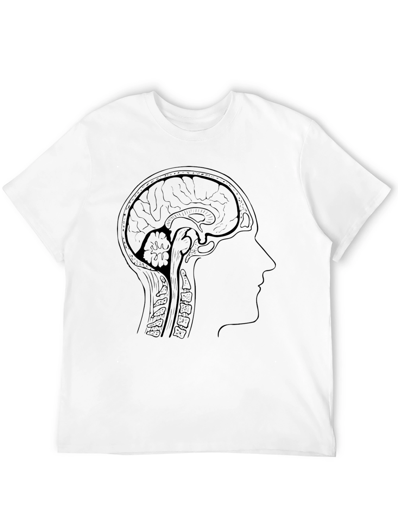 Brain Anatomy T-Shirt - Artistic Medical Tee