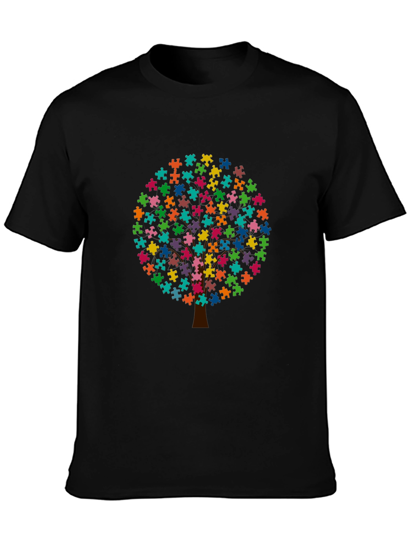 Autism Awareness Puzzle Tree T-Shirt
