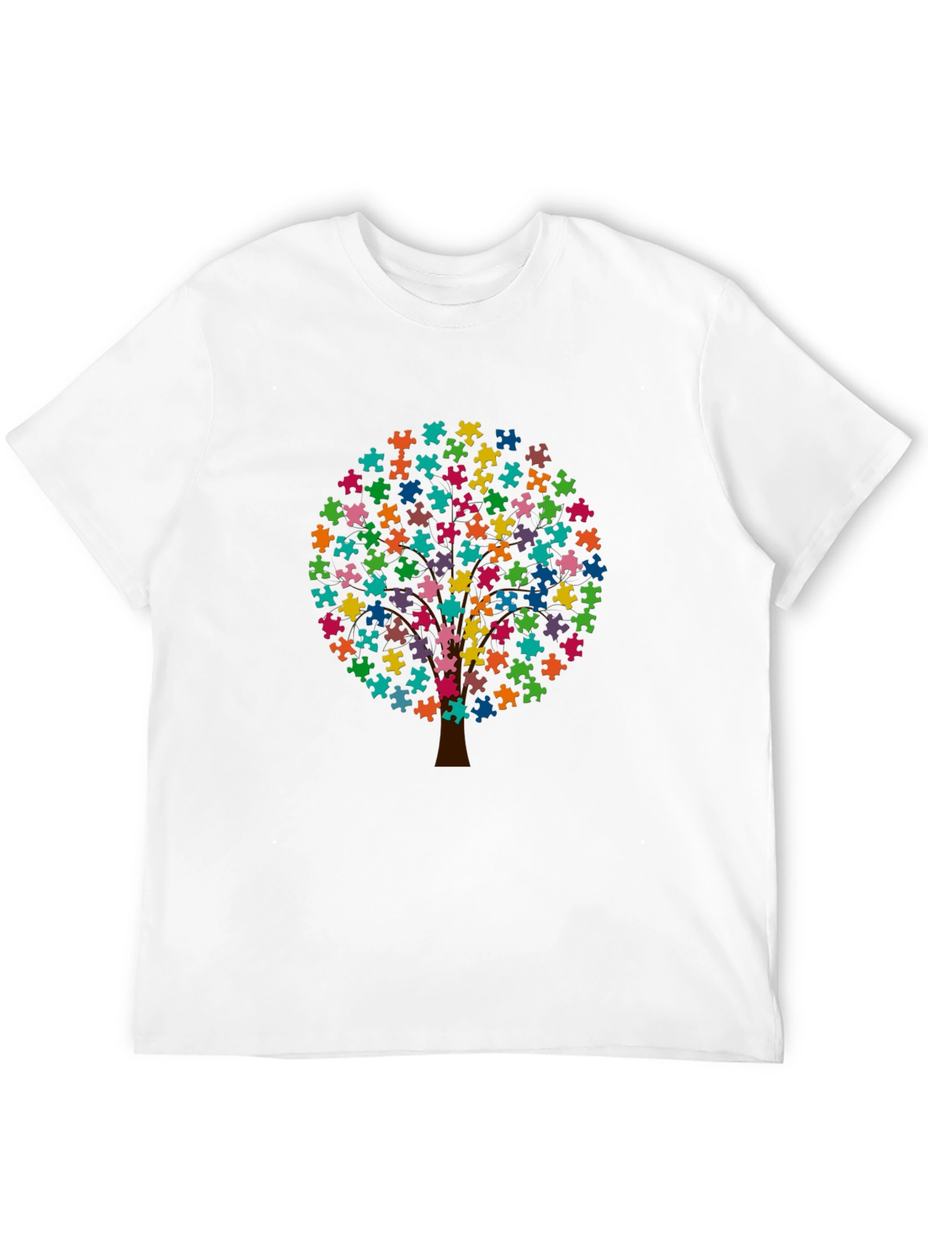 Autism Awareness Puzzle Tree T-Shirt