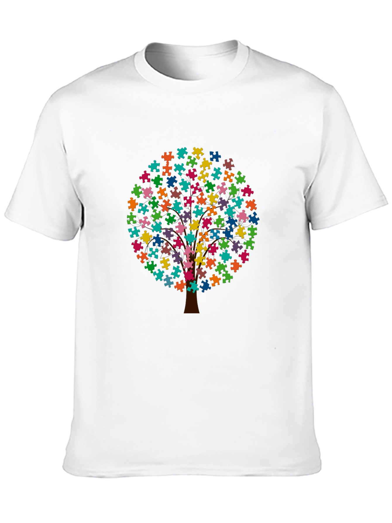 Autism Awareness Puzzle Tree T-Shirt