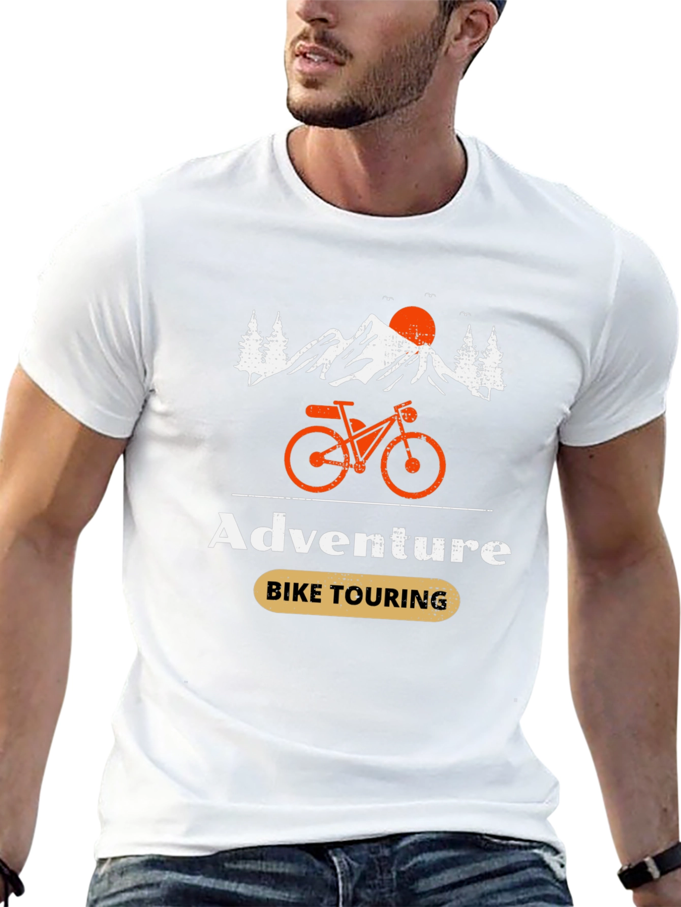 Adventure Bike Touring Graphic T-Shirt