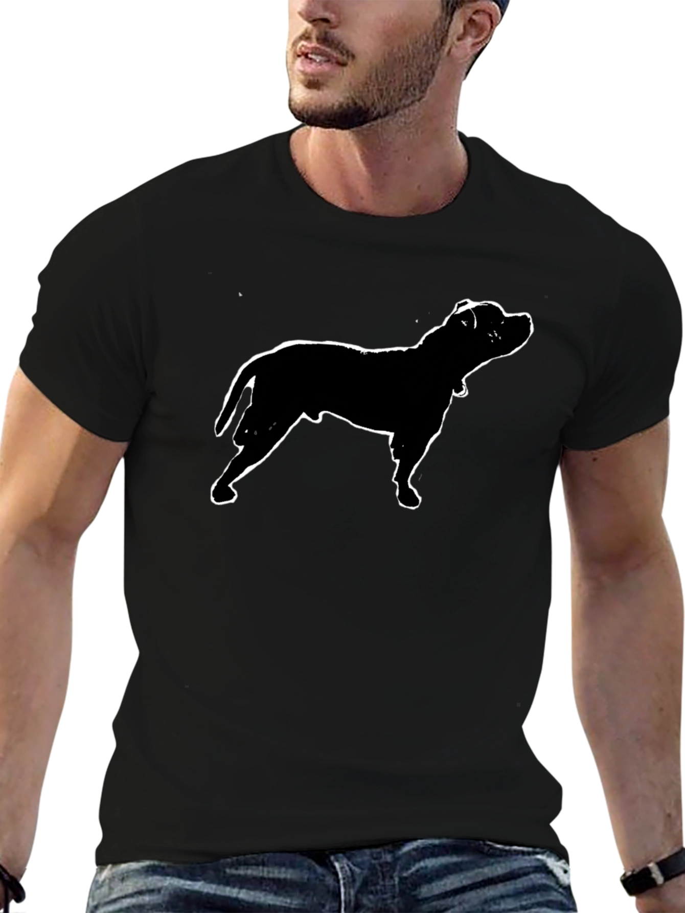 Staffordshire Bull Terrier Silhouette T-Shirt
