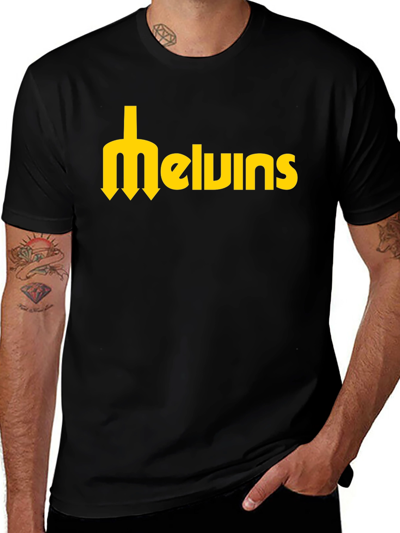 Melvins Band Logo Black T-Shirt