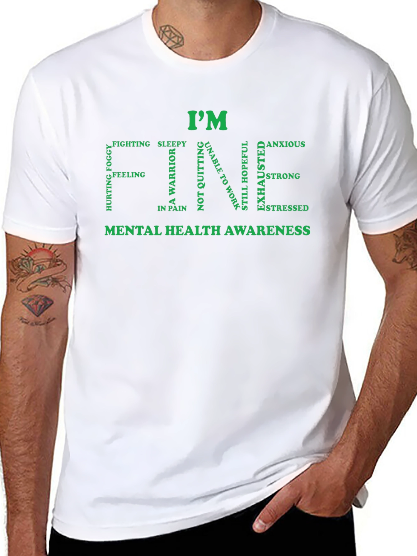 Im Fine Mental Health Awareness T-Shirt